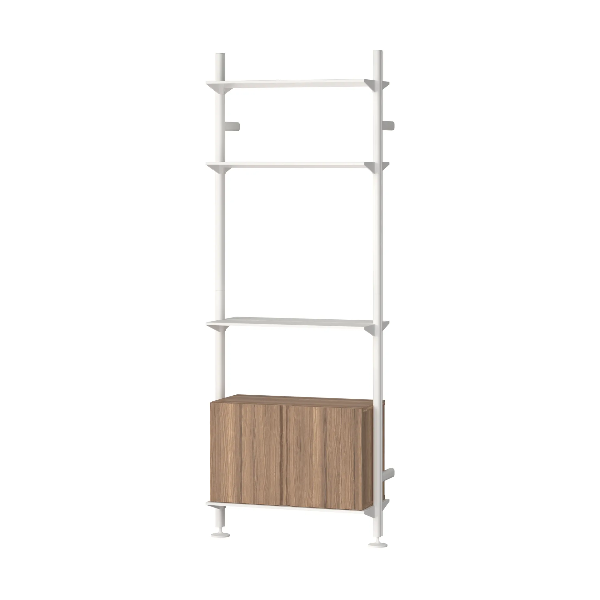 Pira G2 hyllsystem W B White/Walnut,  Pira