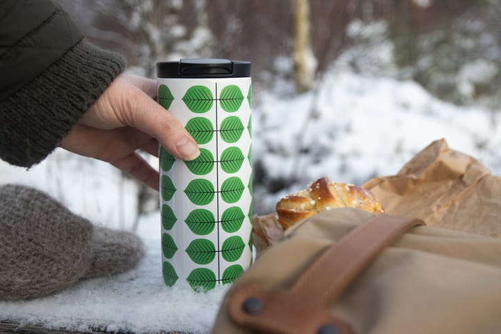 Berså termosmugg 0.35l, Vit-grön Pluto Design