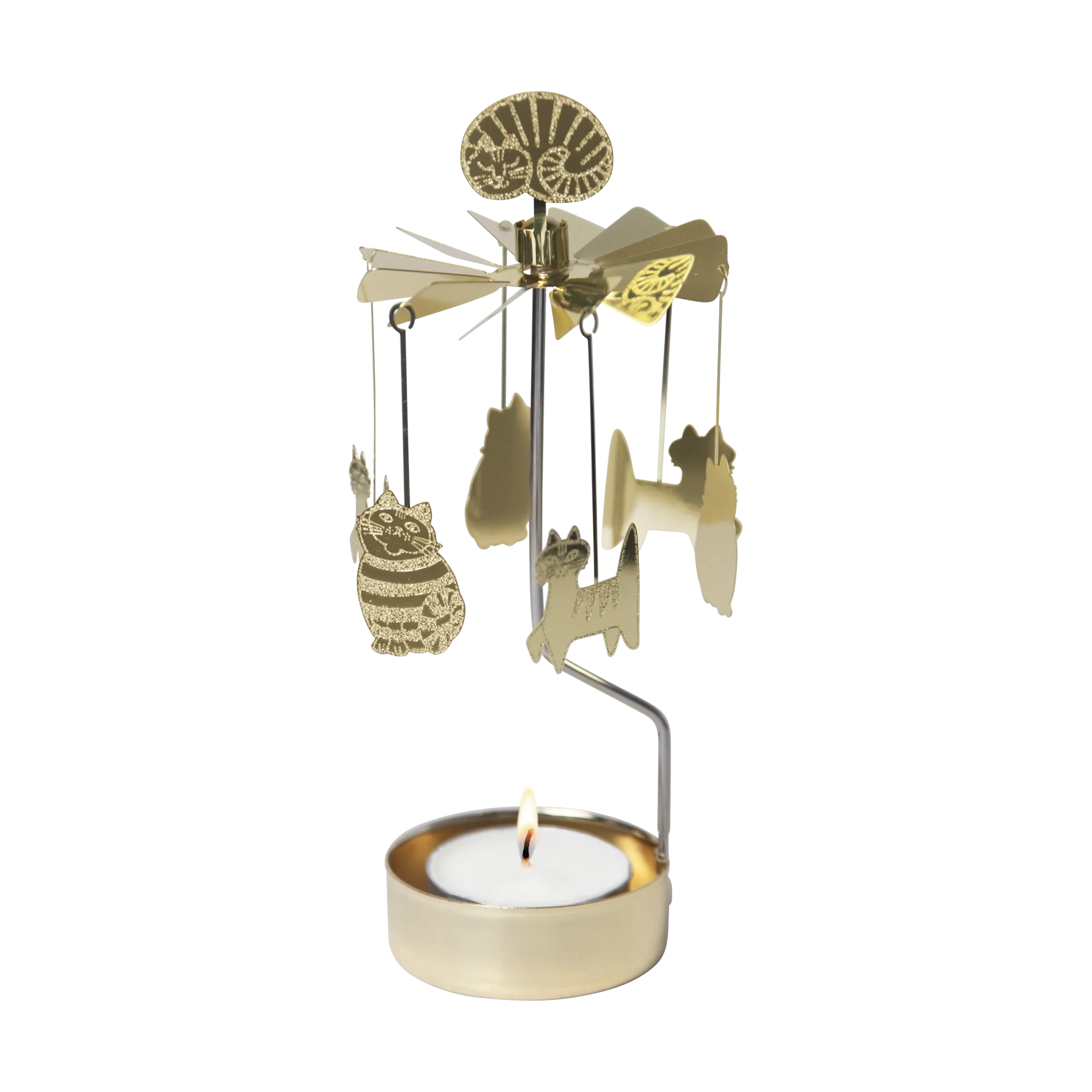 Lisa Larson katter änglaspel, Guld Pluto Design