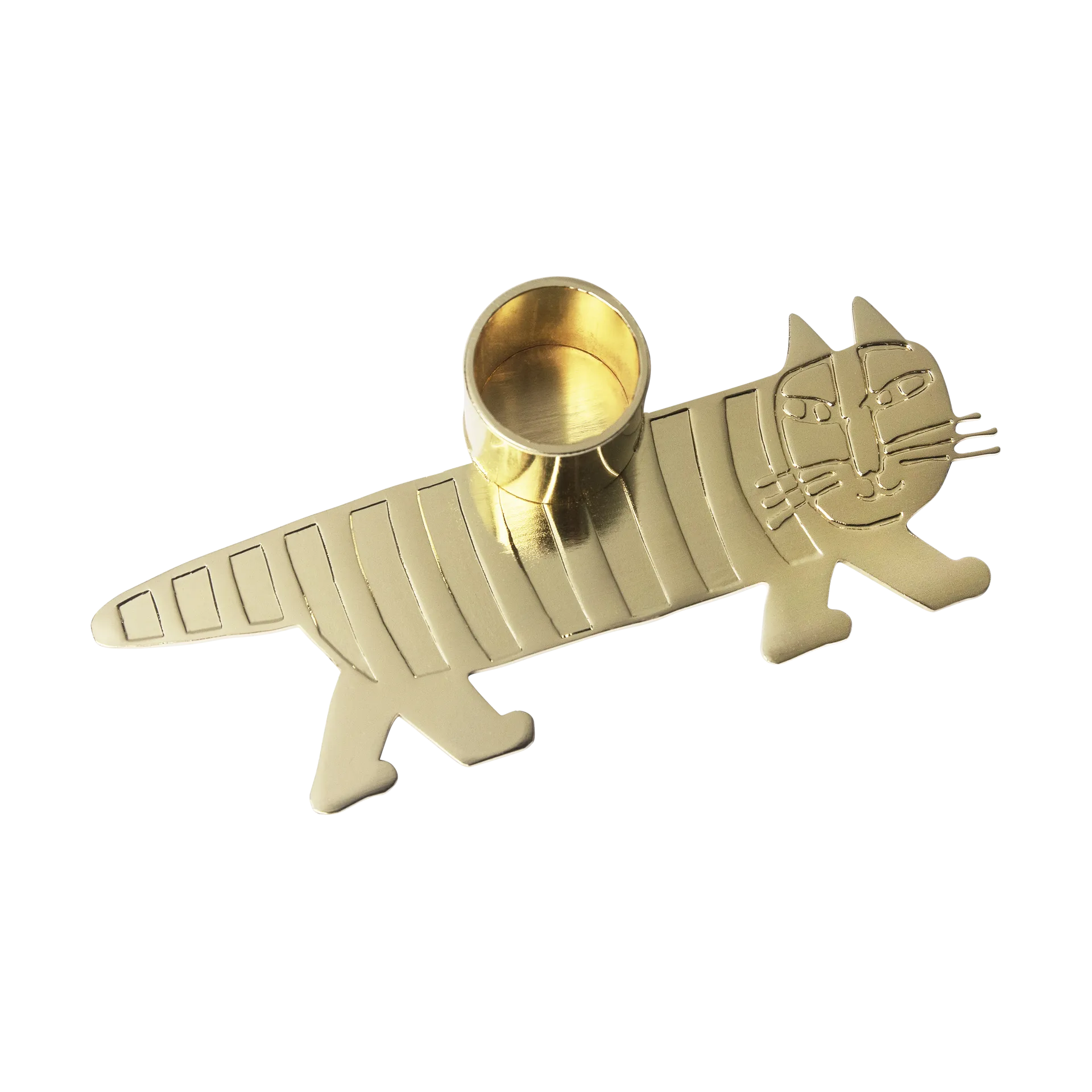 Lisa Larson Mikey ljusstake, Guld Pluto Design