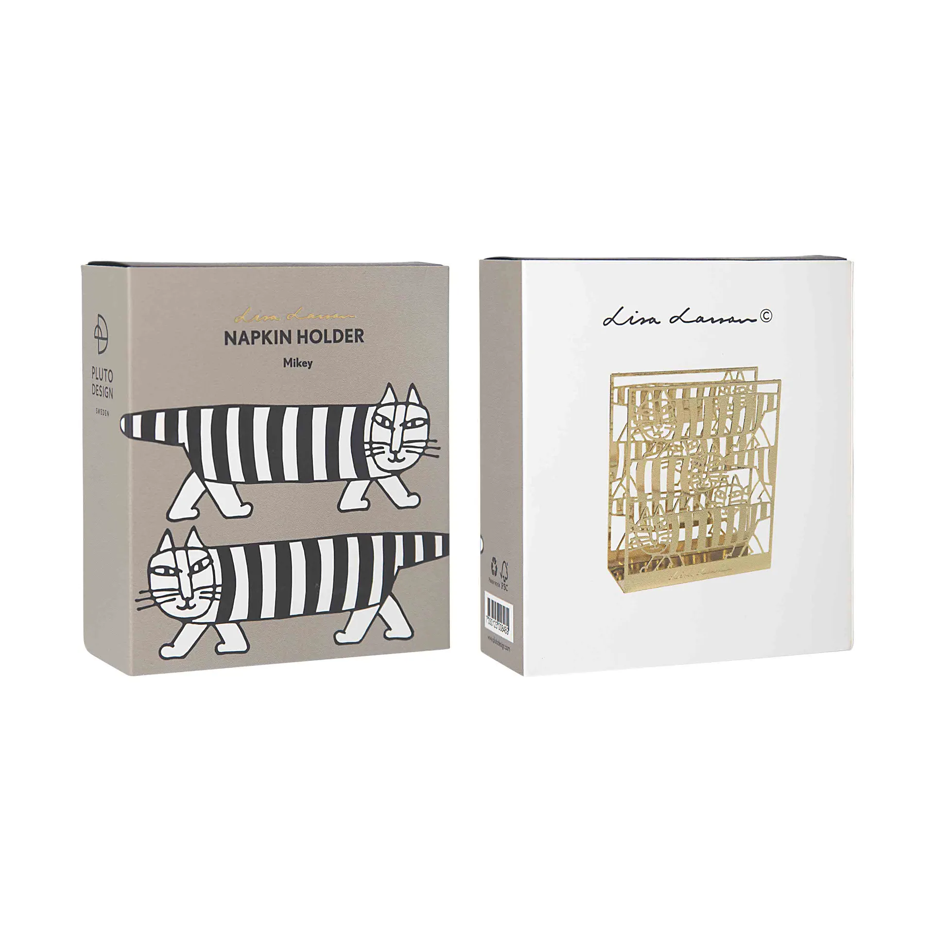 Lisa Larsson Mikey servetthållare, Guld Pluto Design