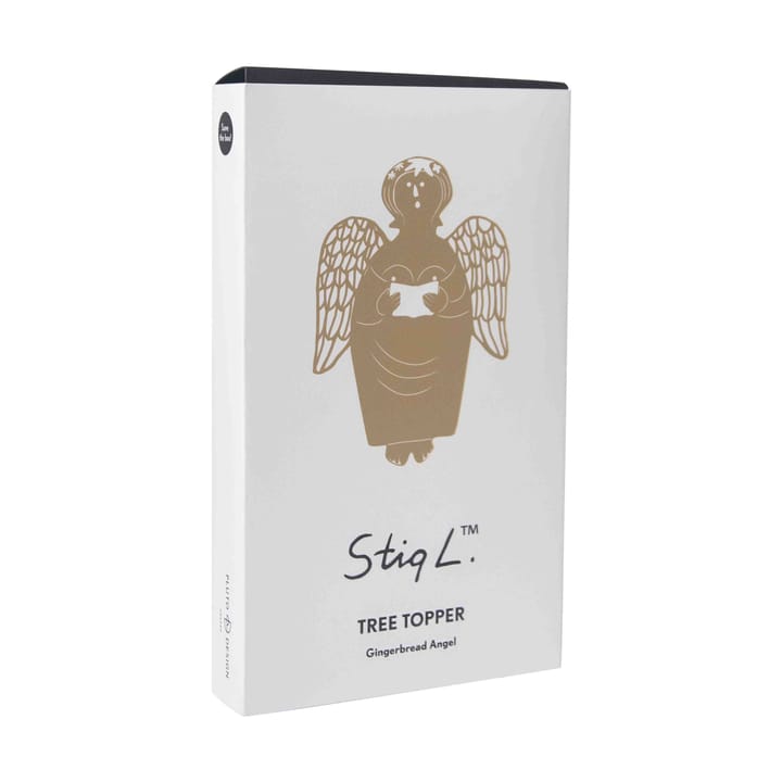 Stig L gingerbread angel tree topper julgranstopp, Mässing Pluto Design