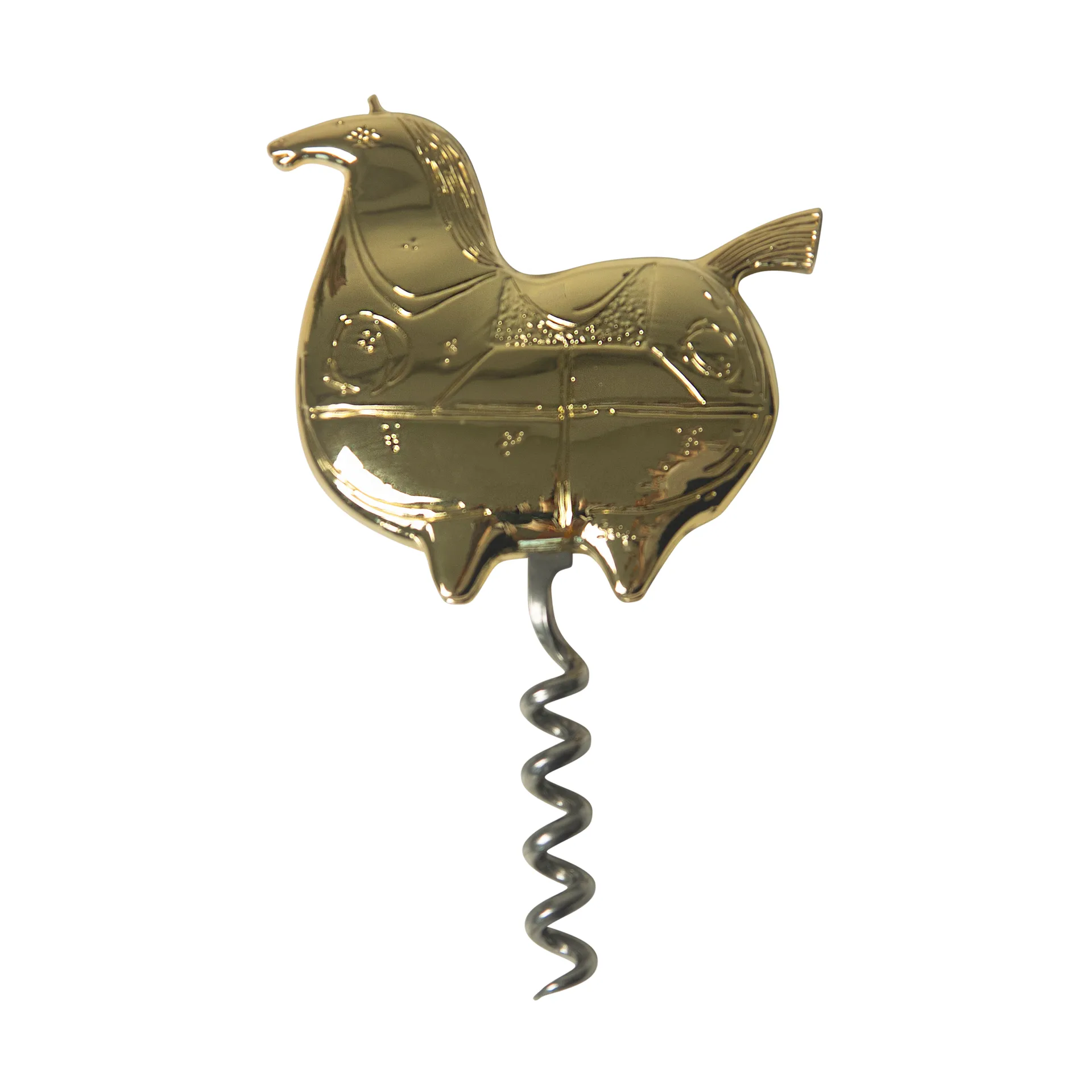 Stig L Springare korkskruv, Guld Pluto Design