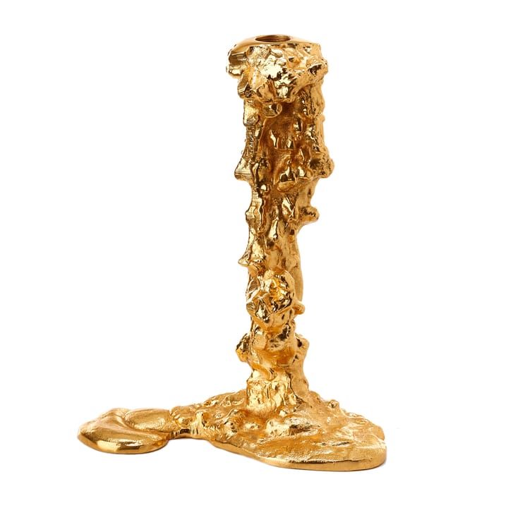 Drip ljusstake L 25 cm - Guld - POLSPOTTEN