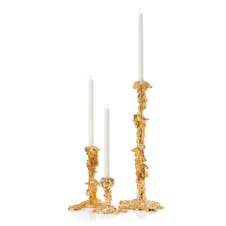 Drip ljusstake L 25 cm, Guld POLSPOTTEN