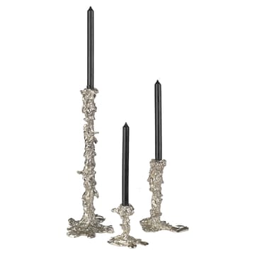 Drip ljusstake L 25 cm - Silver - POLSPOTTEN