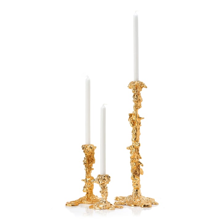 Drip ljusstake S 14 cm, Guld POLSPOTTEN