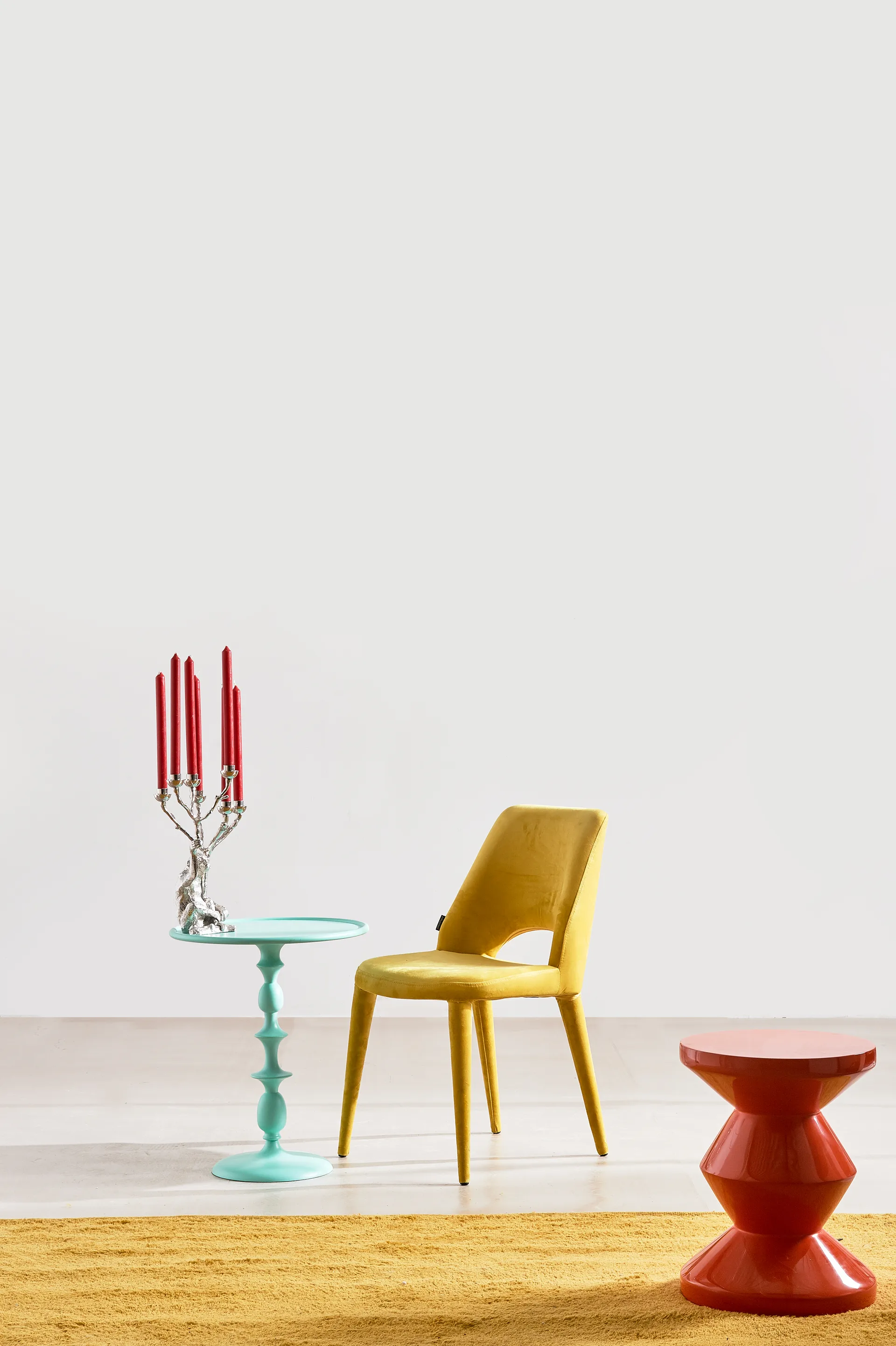 Monkey ljusstake 40 cm, Silver POLSPOTTEN