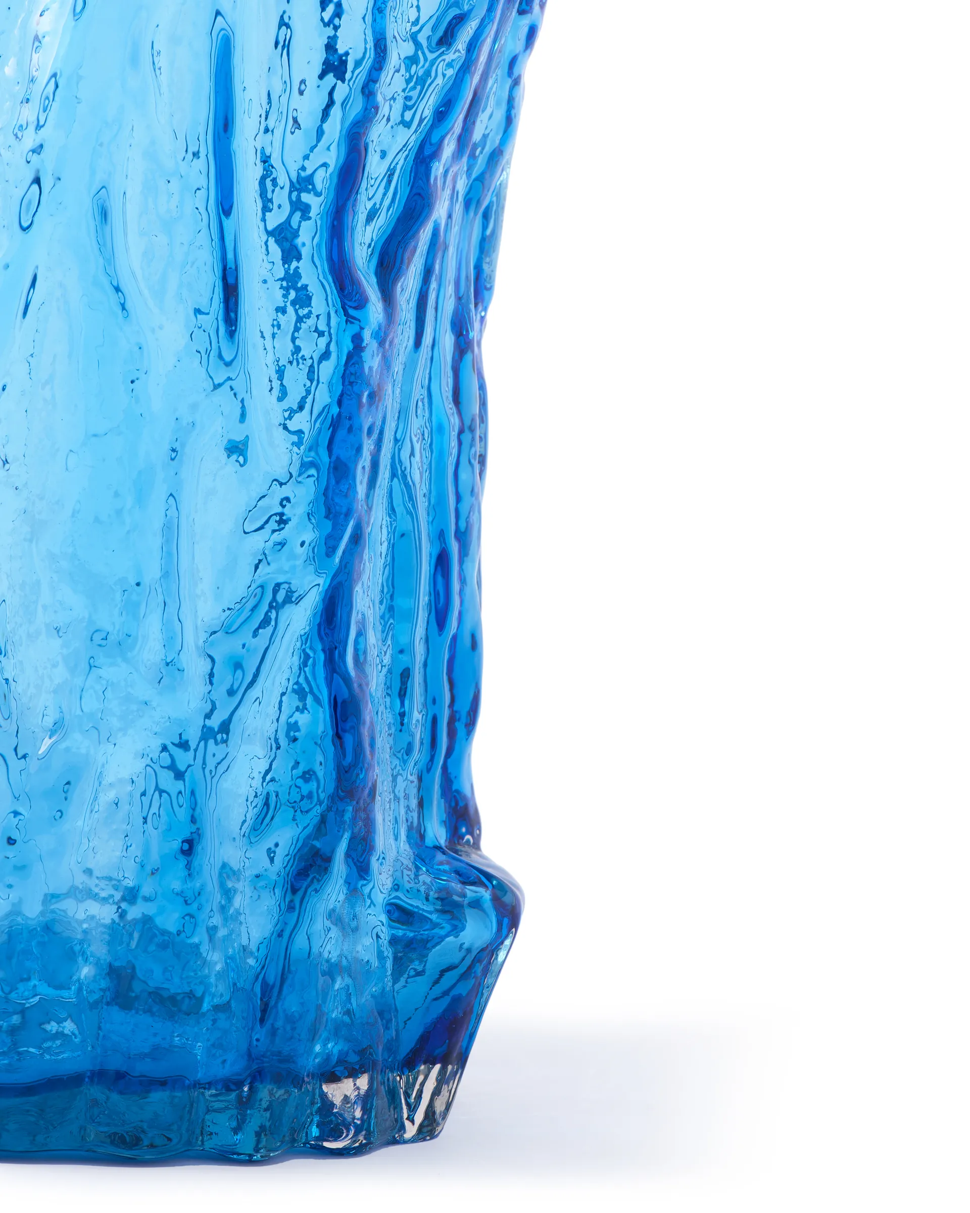 Tree log vas M 44 cm, Blå POLSPOTTEN