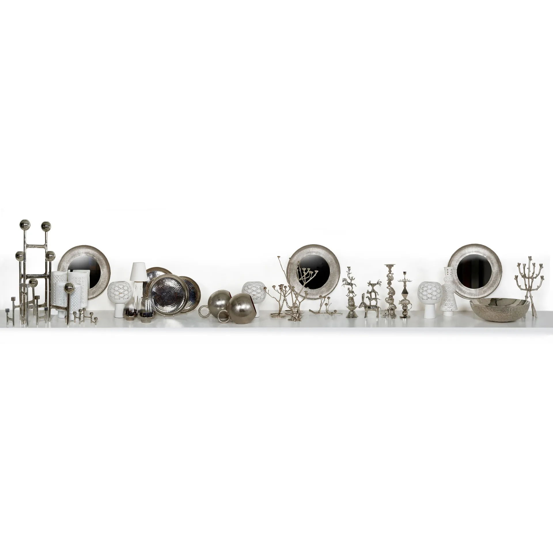 Twiggy ekorre ljusstake 30 cm, Silver POLSPOTTEN