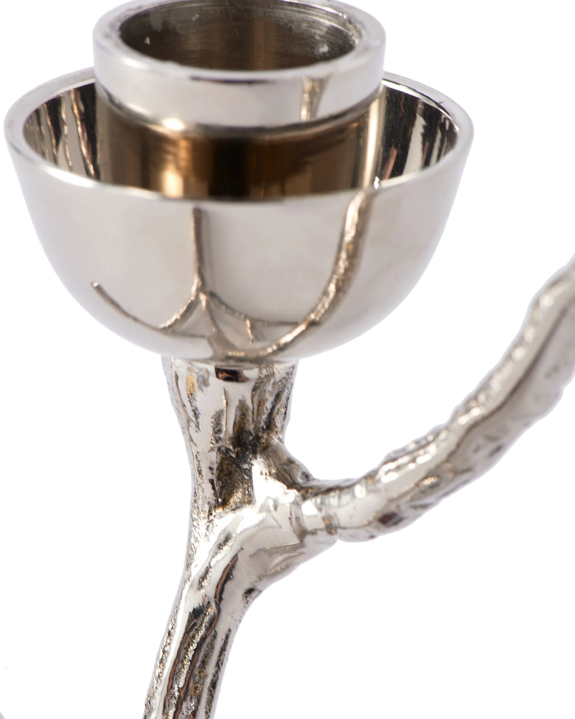 Twiggy ljusstake XS 14 cm, Silver POLSPOTTEN