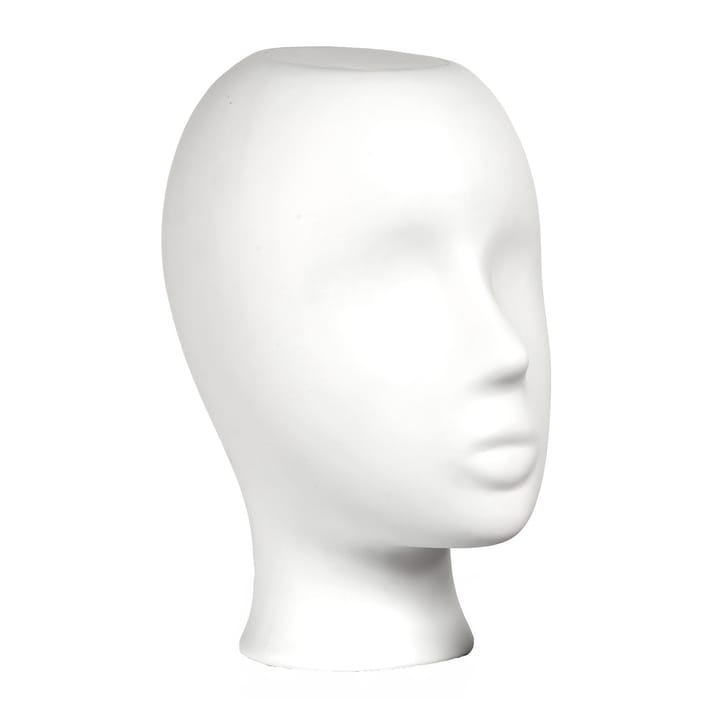 Upside-down head vas 25 cm, Vit POLSPOTTEN