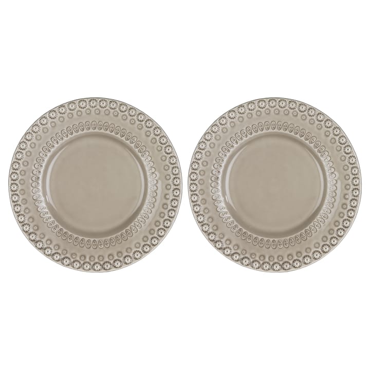 Daisy desserttallrik Ø22 cm 2-pack, Greige (beige) PotteryJo