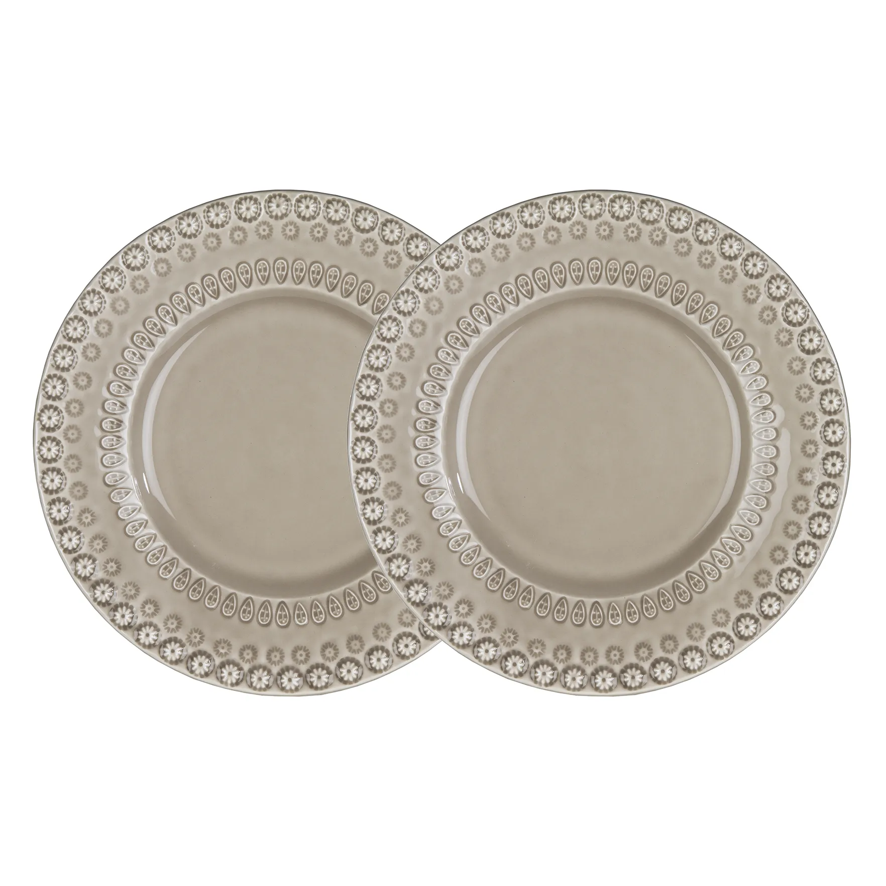 Daisy mattallrik Ø 29 cm 2-pack, Greige (beige) PotteryJo