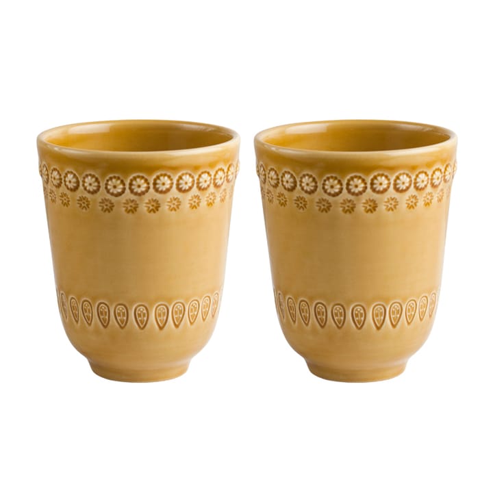 Daisy mugg 35 cl 2-pack - Sienna (gul) - PotteryJo