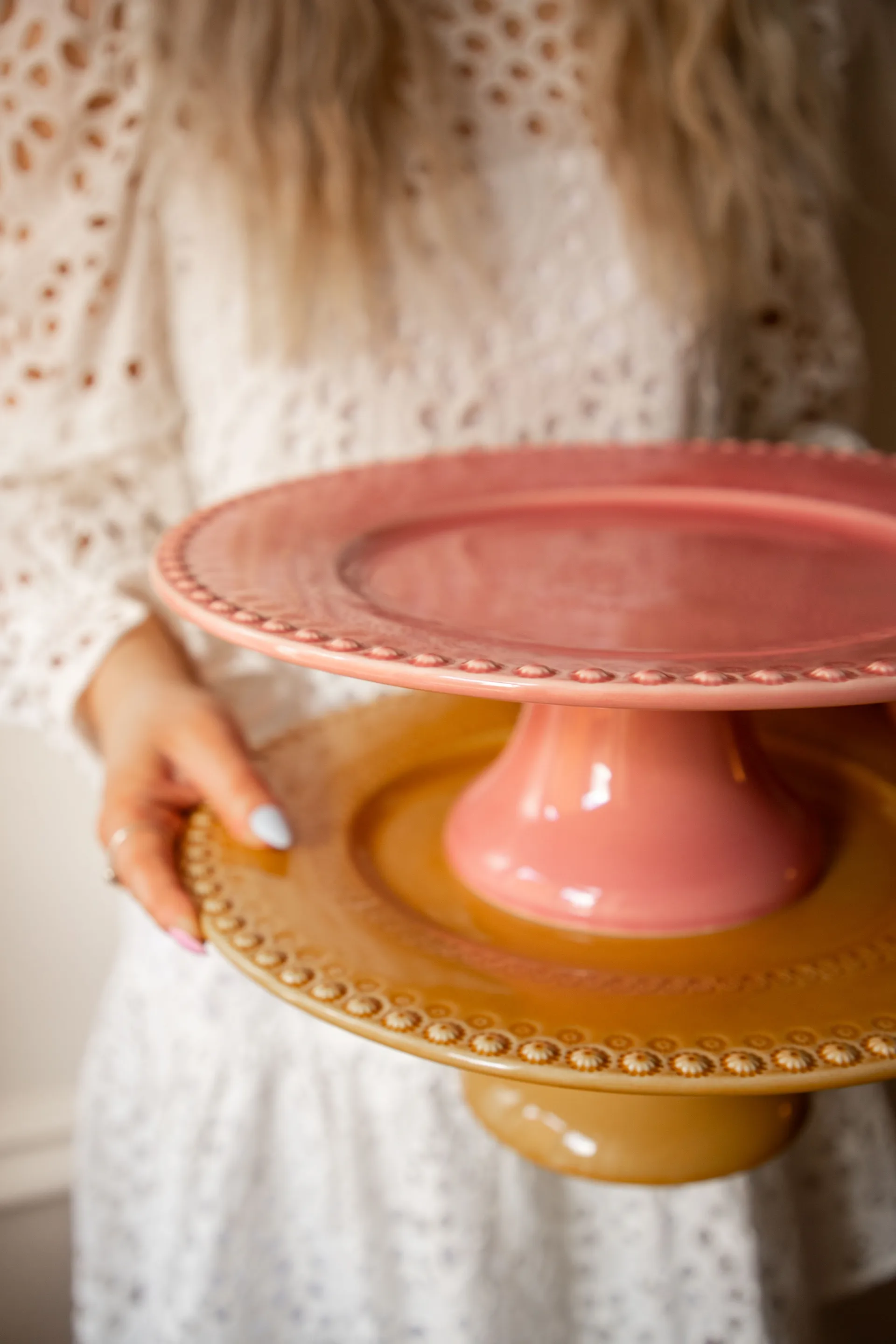 Daisy tårtfat Ø 35 cm, sienna PotteryJo