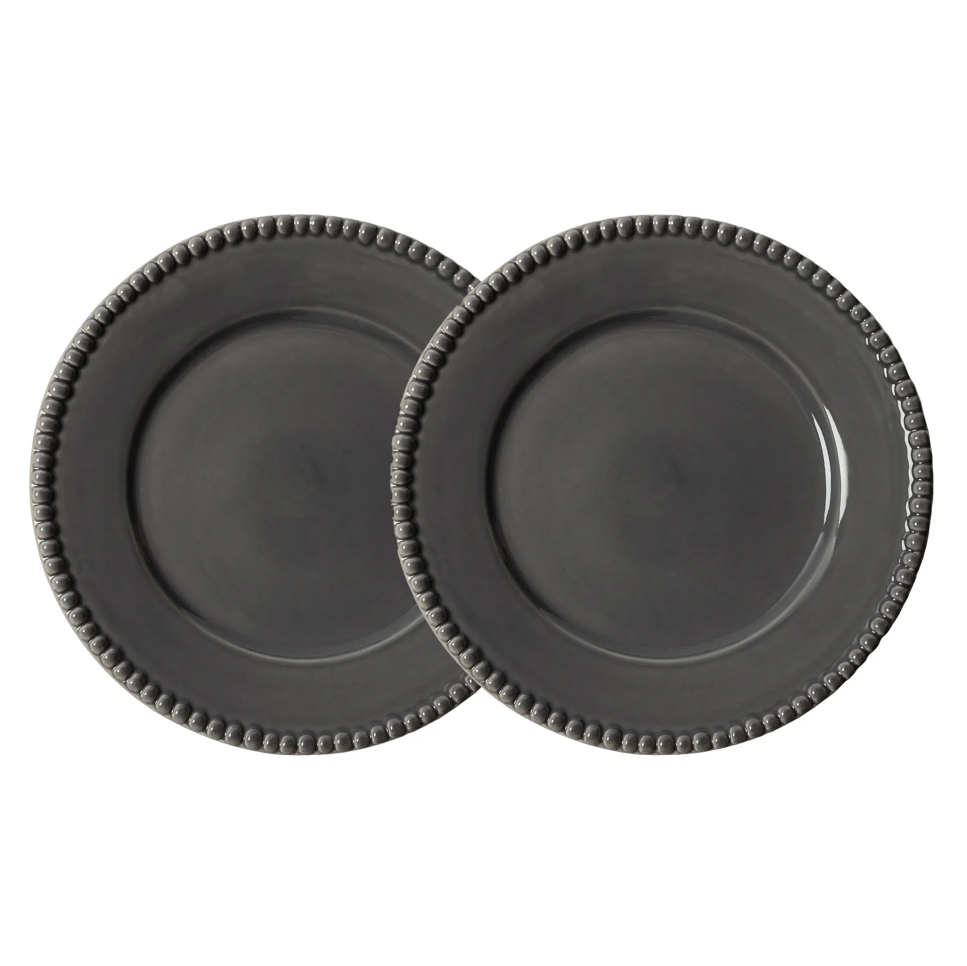 Daria mattallrik Ø28 cm 2-pack, Clean grey PotteryJo