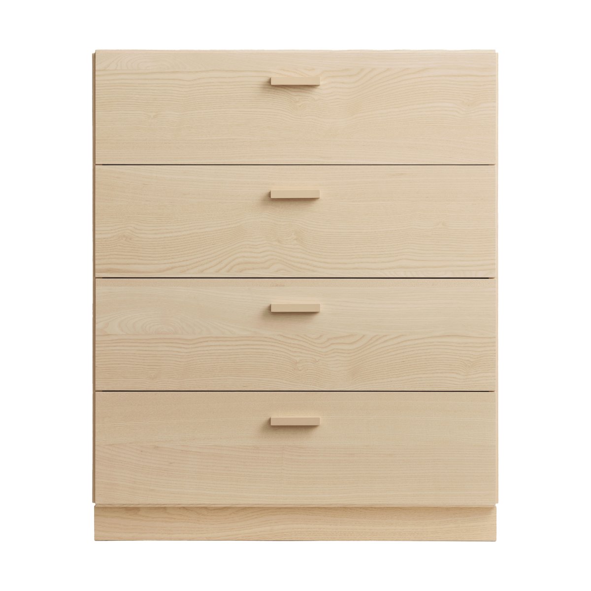 Relief byrå bred med sockel 82x92,2 cm ask | Skandinavisk Design | Beige