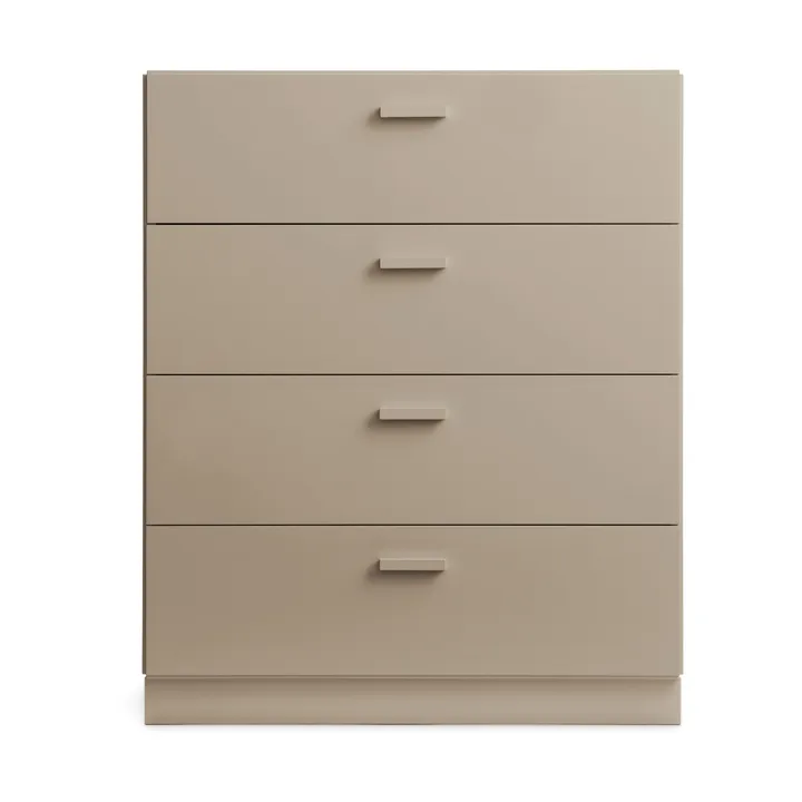 Relief byrå bred med sockel 82x92,2 cm beige - Relief