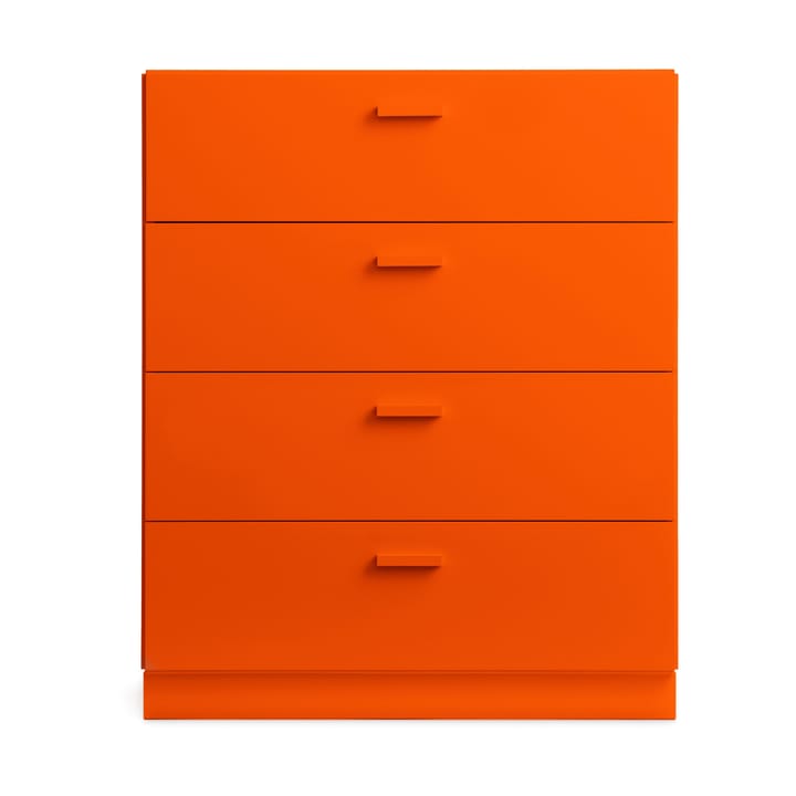 Relief byrå bred med sockel 82x92,2 cm orange - undefined - Relief