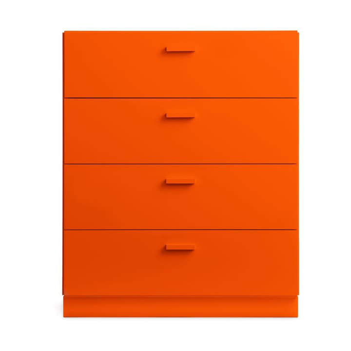 Relief byrå bred med sockel 82x92,2 cm orange - undefined - Relief
