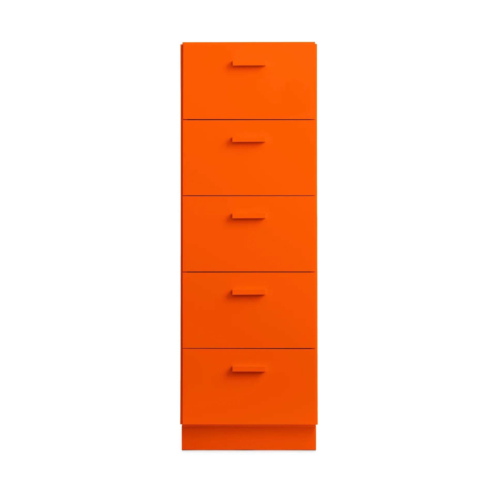 Relief byrå hög med sockel 41x115 cm orange Relief