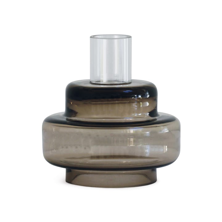 Glass candlestick no. 54, Sepia brown Ro Collection
