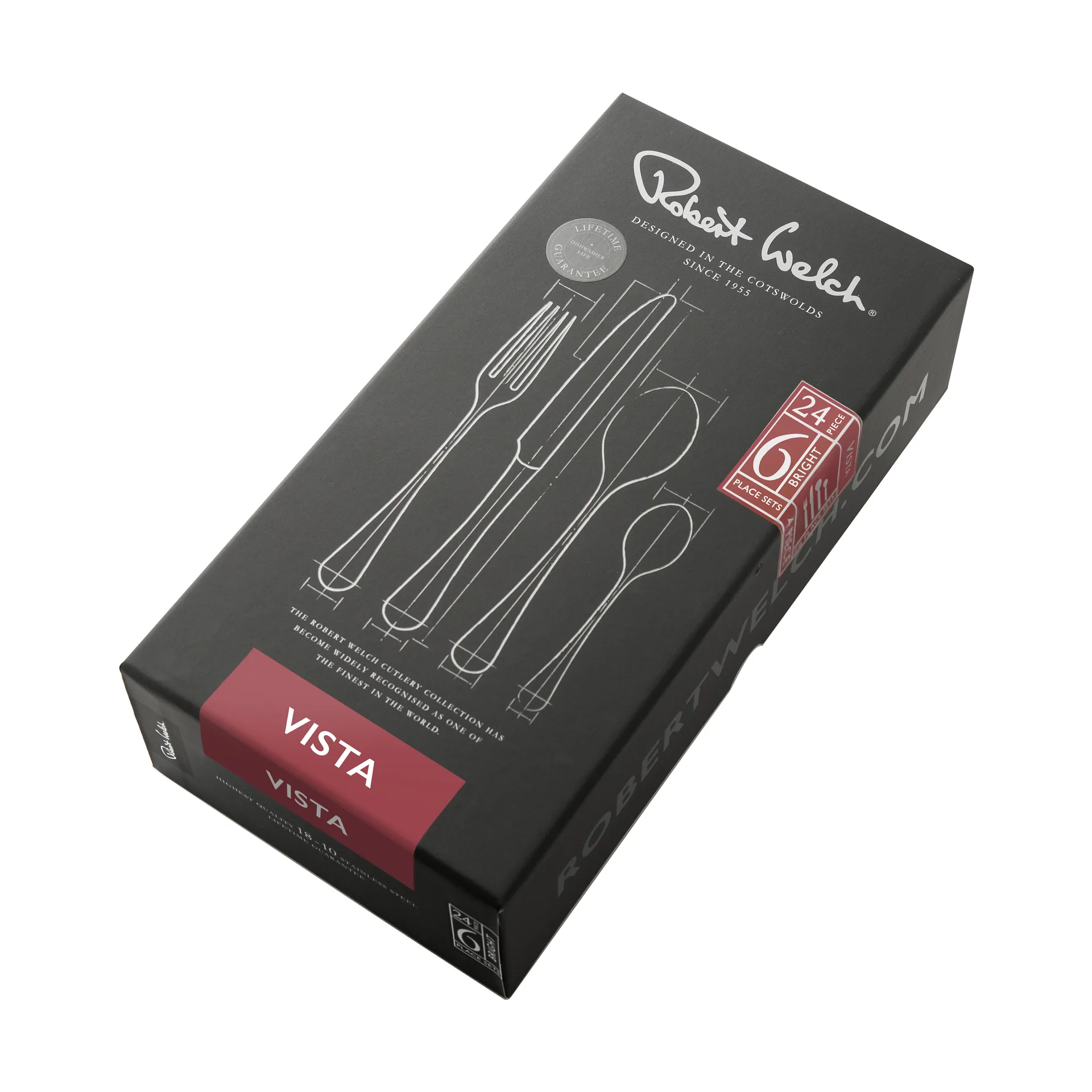 Vista Bright bestickset, 24 delar Robert Welch