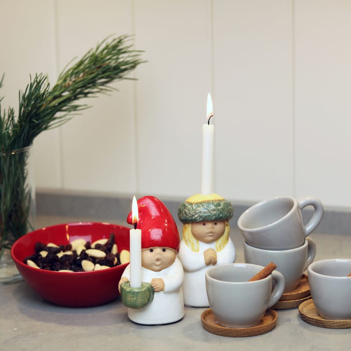 Adventsbarn Lucia, vit-grön Rörstrand