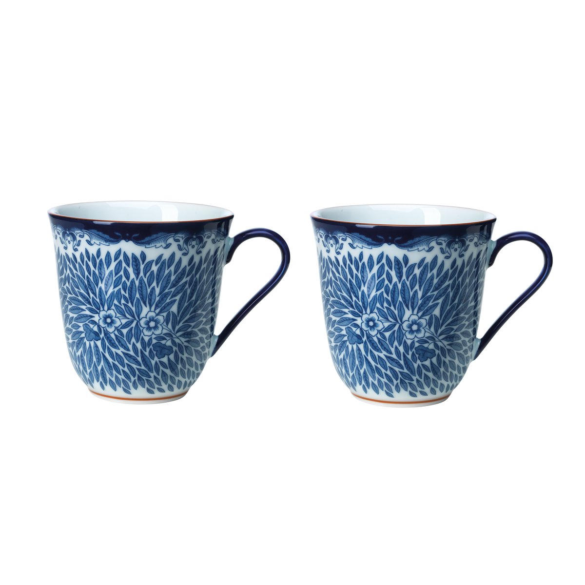 Rörstrand Ostindia Floris mugg 30 cl 2-pack Blå | Skandinavisk Design | Kaffekoppar | Blå