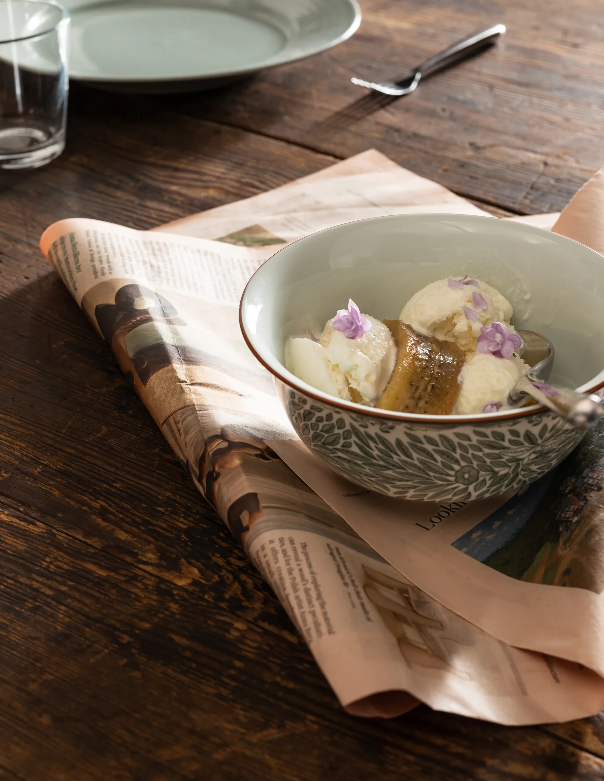 Ostindia Floris skål 30 cl, Grön Rörstrand