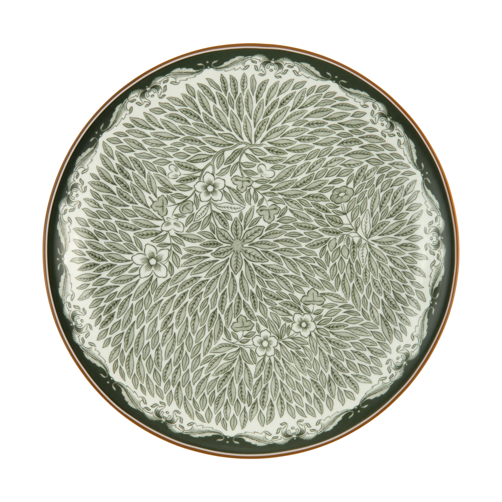 Ostindia Floris tallrik Ø20 cm, Grön Rörstrand