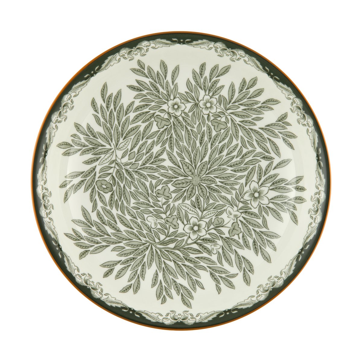 Rörstrand Ostindia Floris tallrik djup o22 cm Grön | Skandinavisk Design | Djupa tallrikar | Grön