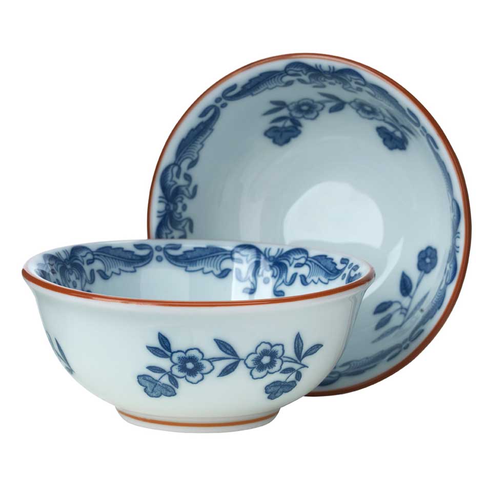 Rörstrand Ostindia skål 2-pack 10 cl | Skandinavisk Design | Serveringsskålar | Blå