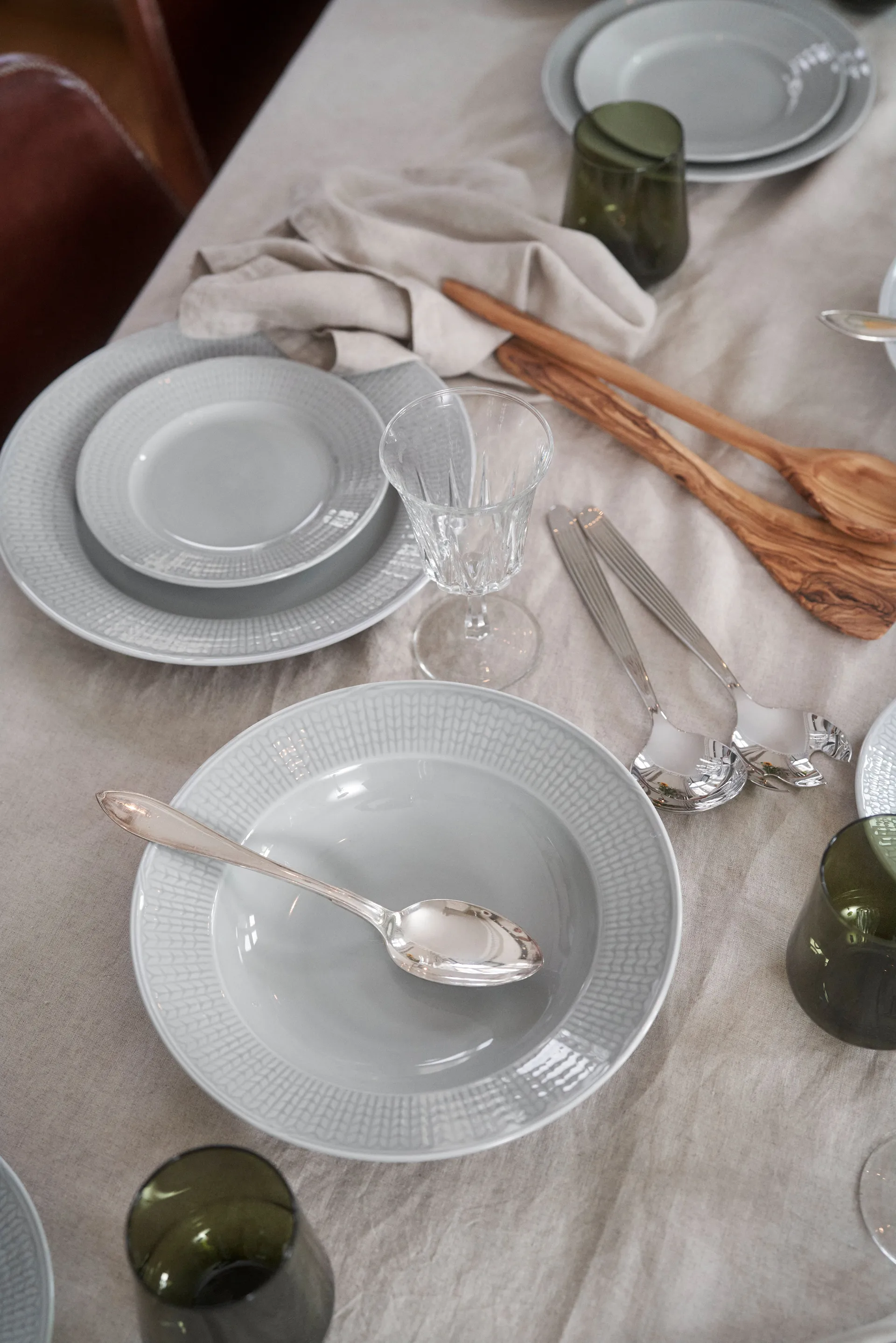 Swedish Grace assiett 17 cm 6-pack Dimma (grå),  Rörstrand