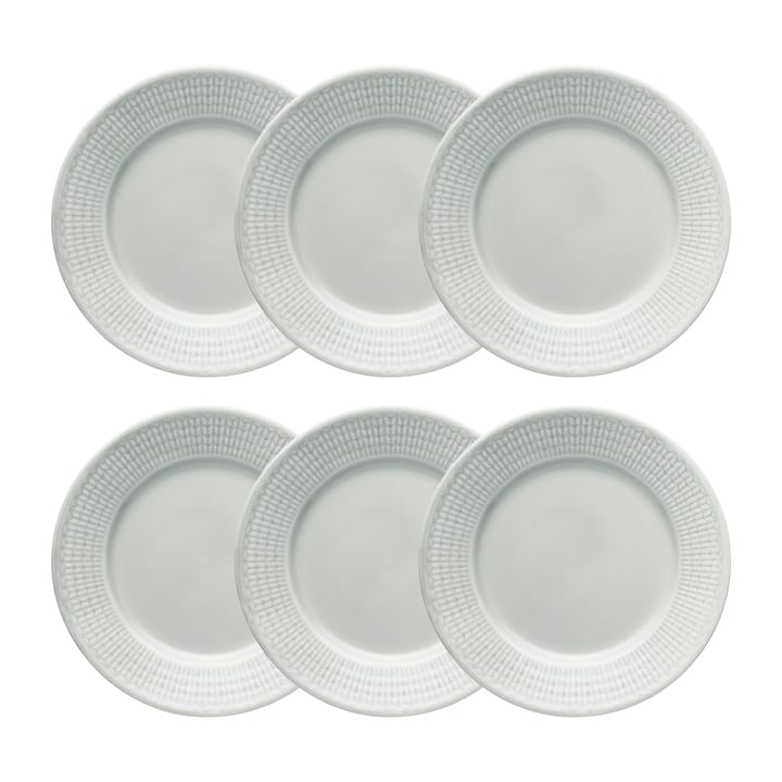 Swedish Grace assiett 17 cm 6-pack
 - Dimma (grå) - Rörstrand