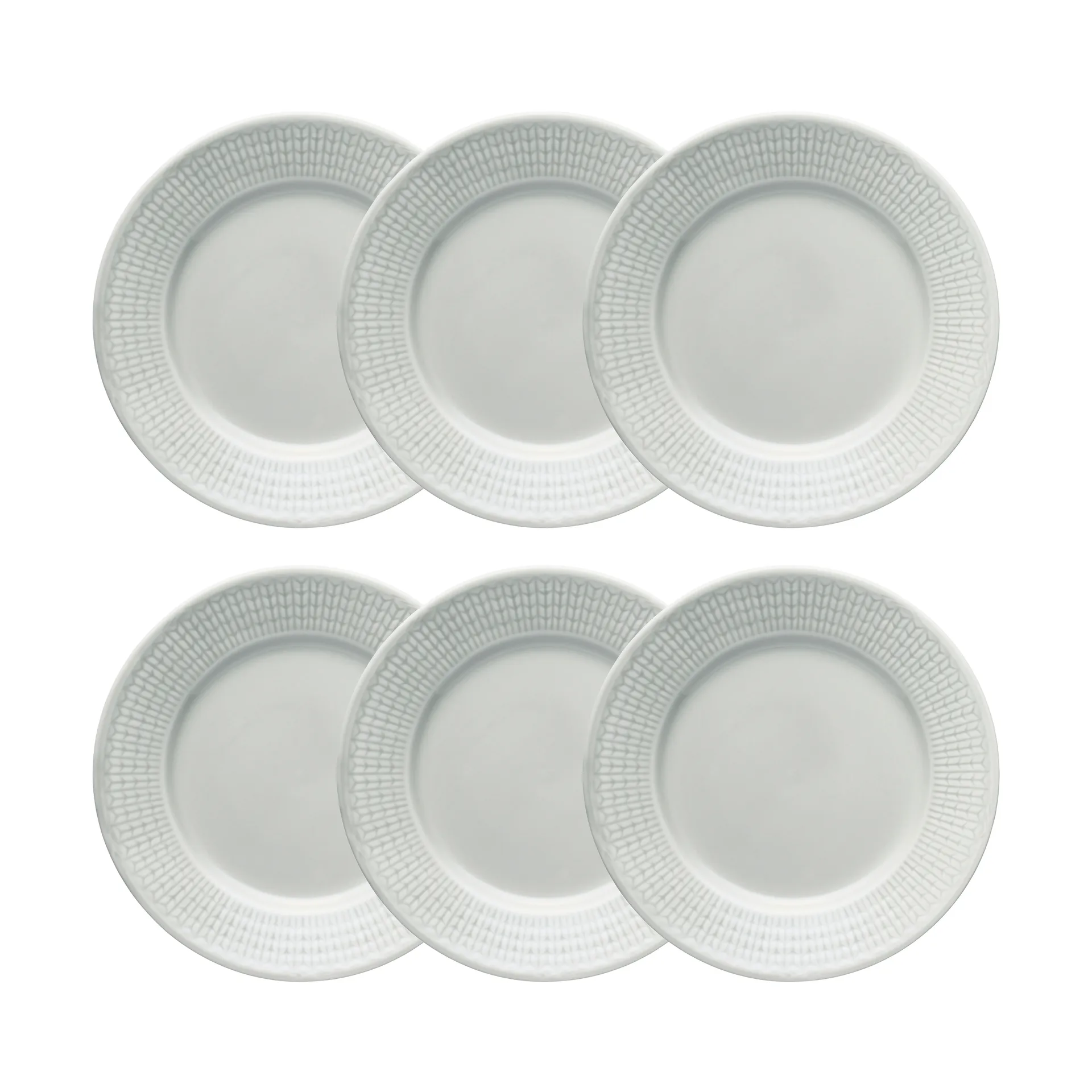 Swedish Grace assiett 17 cm 6-pack Dimma (grå) Rörstrand