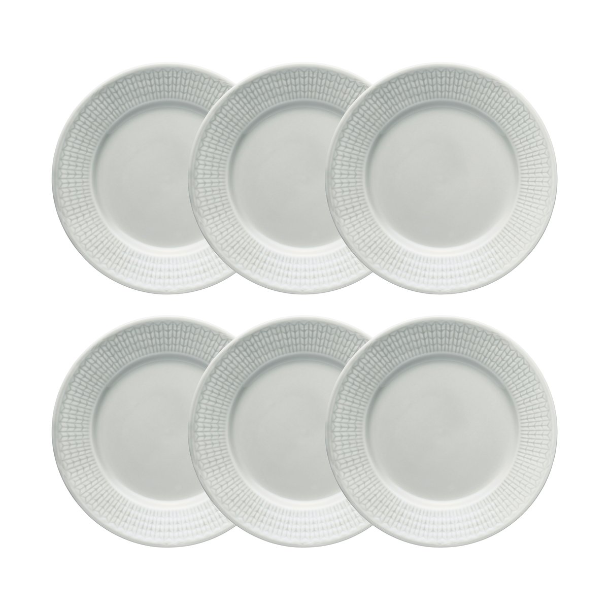 Rörstrand Swedish Grace assiett 17 cm 6-pack Dimma (grå)