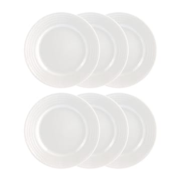 Swedish Grace assiett 17 cm, 6-pack snö (vit) - undefined - Rörstrand
