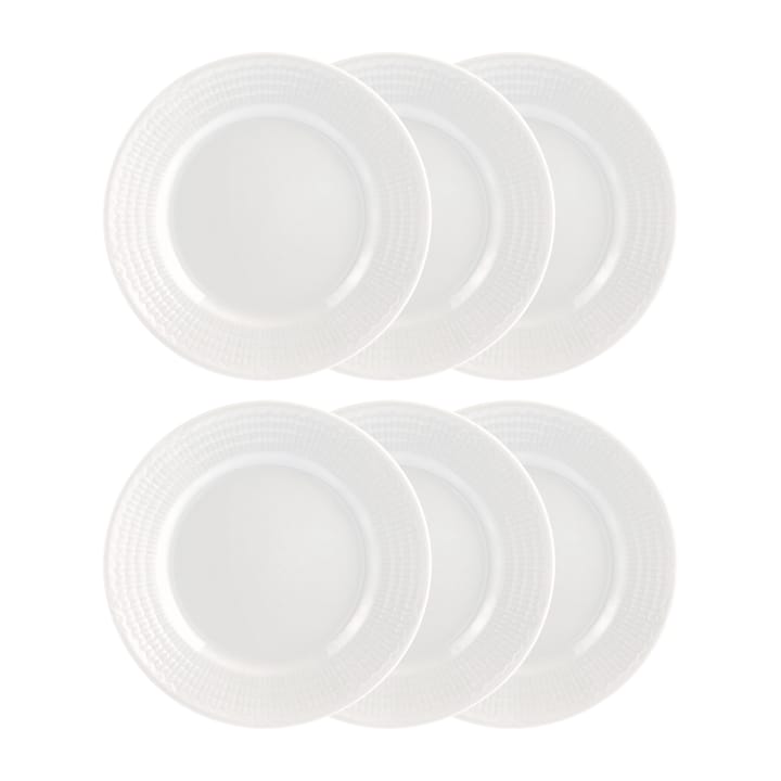 Swedish Grace assiett 17 cm, 6-pack snö (vit) - undefined - Rörstrand