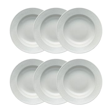 Swedish Grace djup tallrik 25 cm 6-pack Dimma(grå) - undefined - Rörstrand