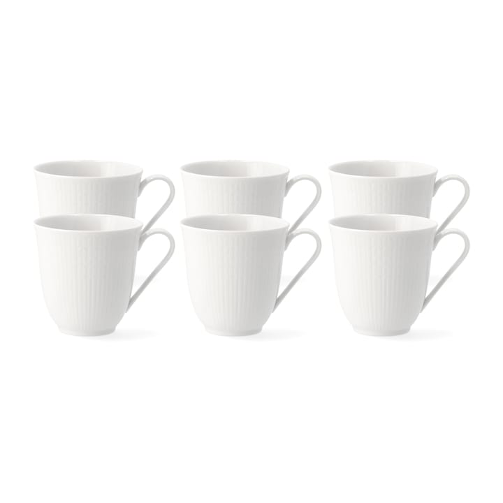 Swedish Grace mugg 30 cl, 6-pack snö (vit) - undefined - Rörstrand