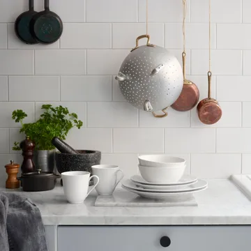 Swedish Grace tallrik Ø21 cm 8-pack - Snö (vit) - Rörstrand