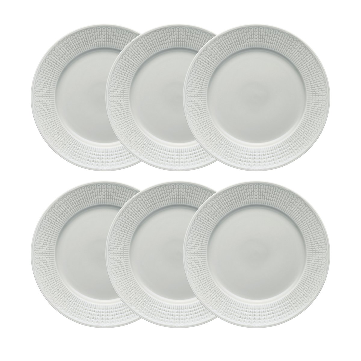 Rörstrand Swedish Grace tallrik 27 cm 6-pack Dimma (grå)