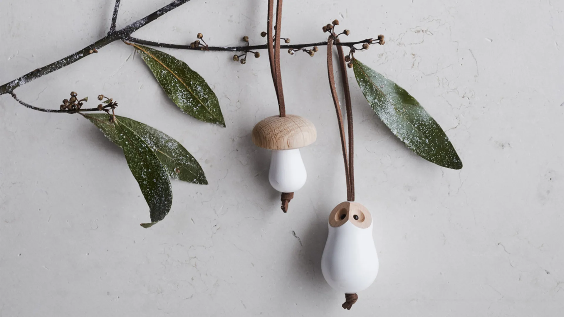 Forest tales uggla Ø4 cm, Vit Rosendahl