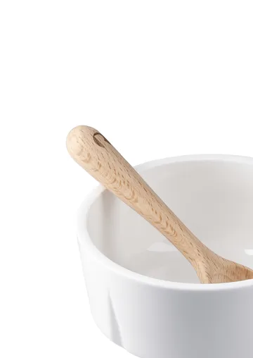 Grand Cru snackskål och sked - Vit, Ø10,5 cm - Rosendahl