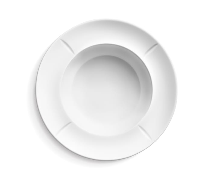 Grand Cru Soft djup tallrik Ø25 cm, Vit Rosendahl