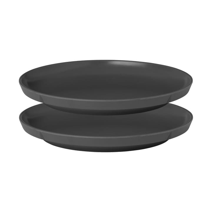 Grand Cru Take melamintallrik Ø19,5 cm 2-pack - Varmgrå - Rosendahl