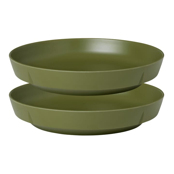 Grand Cru Take melamintallrik Ø21,5 cm 2-pack - Olivgrön - Rosendahl