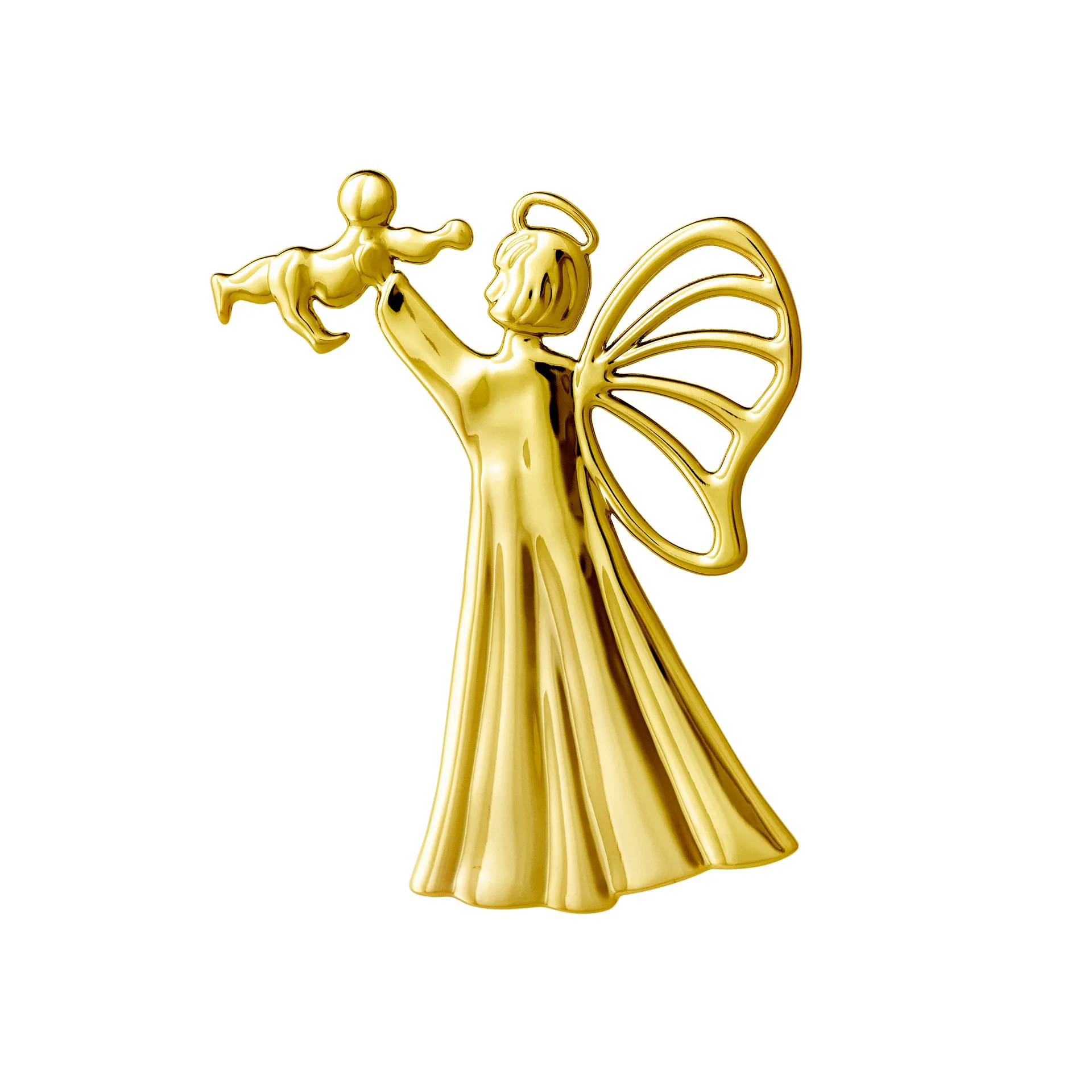 Karen Blixen Ängel & Barn julhänge, Guld Rosendahl